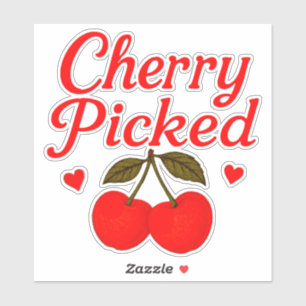 Met de hand geplukte harten Romantische cottagecor Sticker
