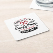 met de hand gerolde suikerriet | boerderij kartonnen onderzetters (Schuin)