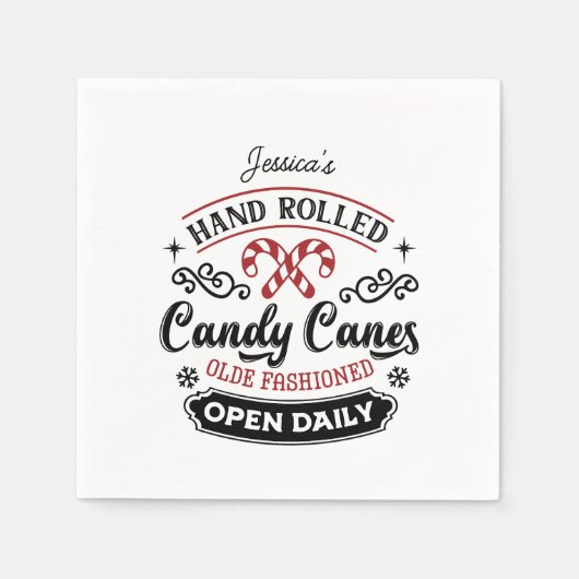 met de hand gerolde suikerriet | boerderij servet (Voorkant)