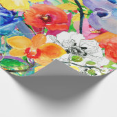 met de hand geschilde abstracte waterverf achtergr cadeaupapier (Hoek)