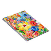 met de hand geschilde abstracte waterverf achtergr notitieboek (Rechterzijde)