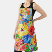 met de hand geschilde abstracte waterverf achtergr schort (Insitu)