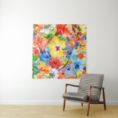 met de hand geschilde abstracte waterverf achtergr wandkleed (In Situ (horizontaal))