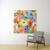 met de hand geschilde abstracte waterverf achtergr wandkleed (In situ)