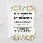 met de hand geschilde bloemen kaart (Voorkant)