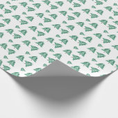 Met de hand geschilde kerstboomschilfers met Water Cadeaupapier (Hoek)