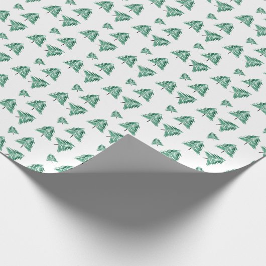 Met de hand geschilde kerstboomschilfers met Water Cadeaupapier (Hoek)