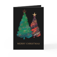 Met de hand geschilde ondoorzichtige kerstbomen vo