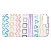 met de hand geschilde waterverf Case-Mate iPhone case (Achterkant (Horizontaal))