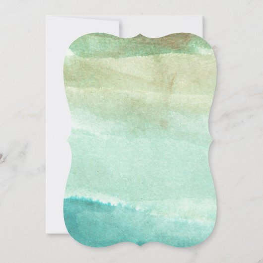 met de hand geschilde waterverf kaart (Achterkant)