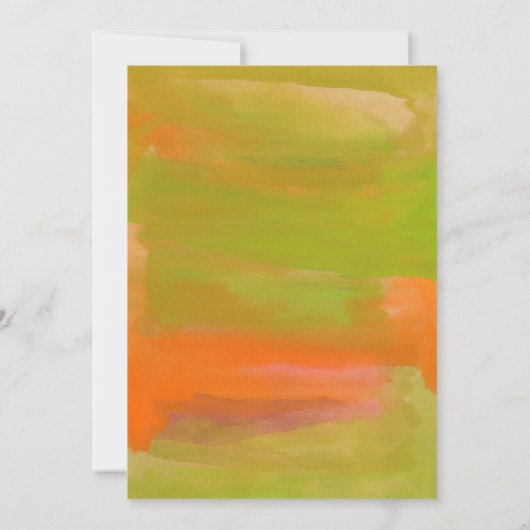 met de hand geschilde waterverf kaart (Achterkant)