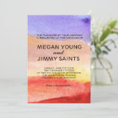 met de hand geschilde waterverf kaart (Staand voorkant)