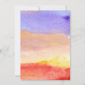 met de hand geschilde waterverf kaart (Achterkant)