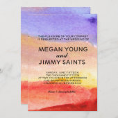 met de hand geschilde waterverf kaart (Voorkant / Achterkant)