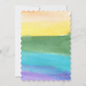 met de hand geschilde waterverf kaart (Achterkant)