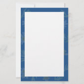 Met de hand geschilderd aquarel bloemmotief briefp (Achterkant)