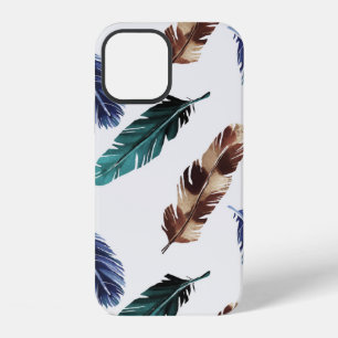 Met de hand geschilderd aquarel naadloos patroon m iPhone 12 hoesje