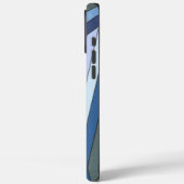 Met de hand geschilderd blauw geometrisch driehoek Case-Mate iPhone case (Achterkant / Links)