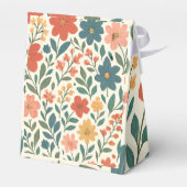 Met de Hand Geschilderd Bloemmotief – Kleurrijk Bo Bedankdoosjes (Achterkant)
