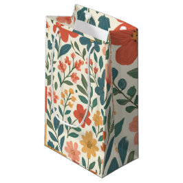Met de Hand Geschilderd Bloemmotief – Kleurrijk Bo Klein Cadeauzakje