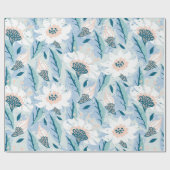 met de hand geschilderd floreel patroon met groot cadeaupapier (Vlak)