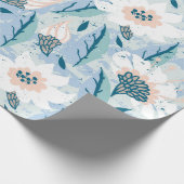 met de hand geschilderd floreel patroon met groot cadeaupapier (Hoek)
