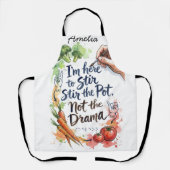 Met de hand geschilderd grappig kookgeschenk voor schort (Voorkant)