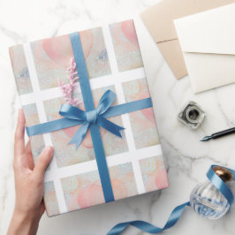 Met de hand geschilderd hart van een godin cadeaupapier