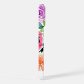 Met de hand geschilderd helder waterverf bloemmoti iPhone hoesje (Rechterkant)