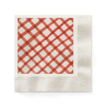 Met de hand geschilderd rood aquarel gingham gerui