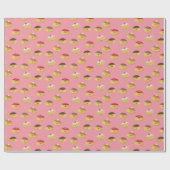 Met de hand geschilderd, schattige Hannukah-donuut Cadeaupapier (Vlak)