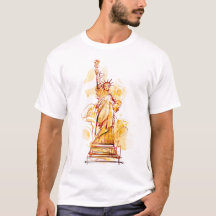 Met de hand geschilderd Vrijheidsbeeld