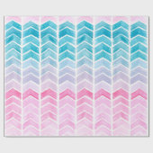 Met de hand geschilderd waterverf, geometrisch bla cadeaupapier (Vlak)