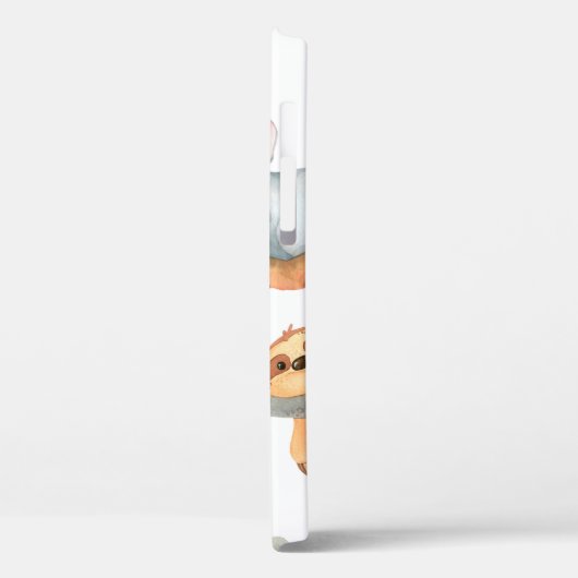 Met de hand geschilderd waterverf tropisch schatti Case-Mate iPhone case (Achterkant / Links)