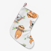 Met de hand geschilderd waterverf tropisch schatti kleine kerstsok (Voorkant (Hangend))