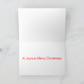 Met de hand geschilderd Wenskaart 02 van Kerstmis Feestdagen Kaart (Binnen)