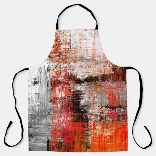 met de hand geschilderde abstracte achtergrondabst schort (Voorkant)