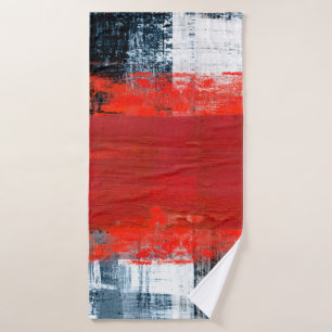 met de hand geschilderde abstracte achtergrondkuns badhanddoek