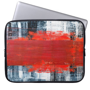met de hand geschilderde abstracte achtergrondkuns laptop sleeve