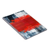 met de hand geschilderde abstracte achtergrondkuns notitieboek (Rechterzijde)