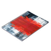 met de hand geschilderde abstracte achtergrondkuns notitieboek (Linkerzijde)