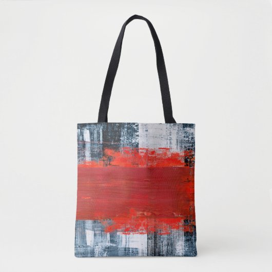 met de hand geschilderde abstracte achtergrondkuns tote bag (Voorkant)