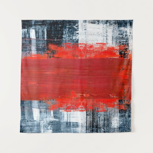 met de hand geschilderde abstracte achtergrondkuns wandkleed (Voorkant)