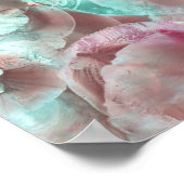 Met de hand geschilderde abstracte bloemkunst poster (Hoek)