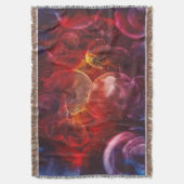 Met de hand geschilderde abstracte fantasieschilde deken (Voorkant Verticaal)