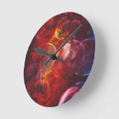 Met de hand geschilderde abstracte fantasieschilde ronde klok (Hoek)