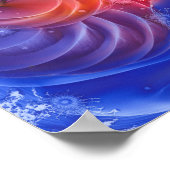 Met de hand geschilderde abstracte kosmische licht poster (Hoek)