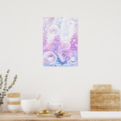 Met de hand geschilderde abstracte lichte pastel G Poster (Keuken)