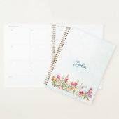 Met de hand geschilderde aquarel botanische kunst planner (Display)