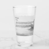 Met de hand geschilderde bedreigde sneeuwluipaard glas (Achterkant)